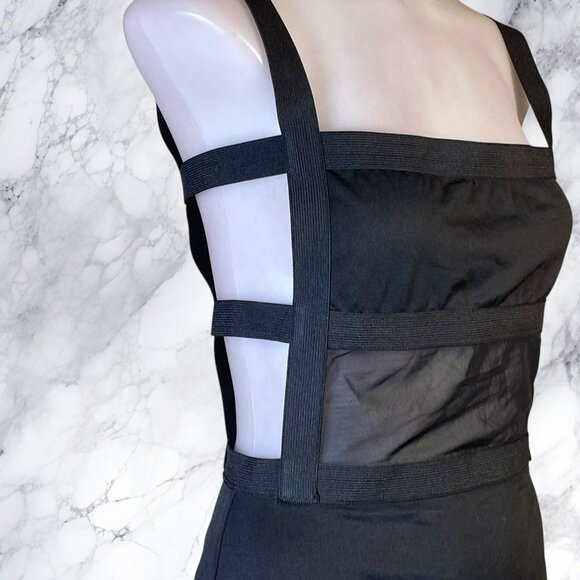 Superdown Camille Strappy Back Bodysuit in Black - Picture 7 of 9